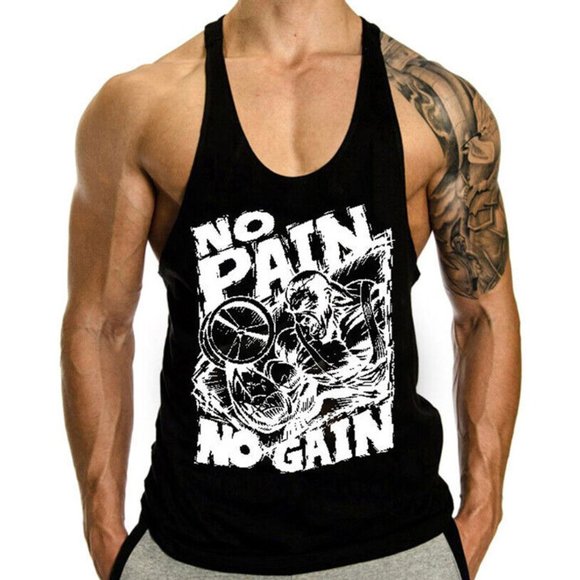 Men's Tank Top for Gym singlets fitness Workout - Picture 5 of 8